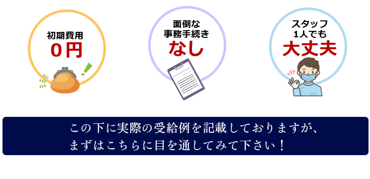 初期費用0円・事務手続きなし・一人でも大丈夫